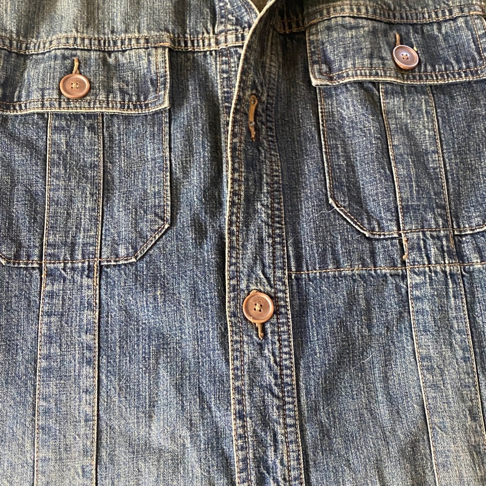 Express Men's Blue Denim Jacket - Picture 2 of 5